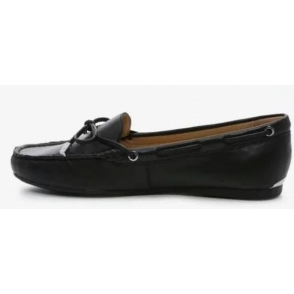 Michael Kors Sutton Moc Leather Loafers Black Size 9M - Picture 3 of 14